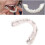Fake Teeth Temporary Veneers for Missing Teeth, Adjustable Secure Fit,  and Bottom Set, 2 Pairs 3
