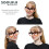 Blue Light Blocking Reading Glasses for Women +2.5 Large Square Frame Gradient Tea Tint 5