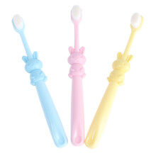 3pcs Cartoon Kids Toothbrush with Ultra Soft Bristles and Ergonomic Rabbit Design for Children