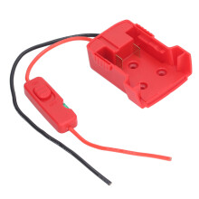 Robot adapter 18 V-os akkumulátorhoz, tartós ABS műanyag, hőálló, vízálló biztosítéktartó, könnyen felszerelhető, elektromos kerekek,