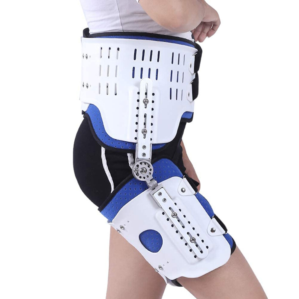 White Postoperative Hip Abduction Brace 502, Adjustable Hip Orthosis For Rehabilitation After Hip Replacement