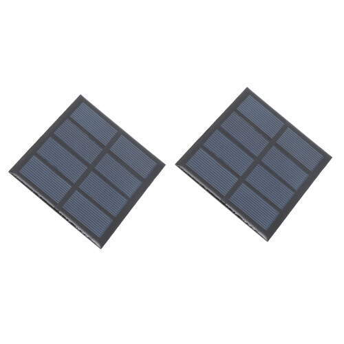 2Pcs 0.9W 2V High Efficiency Polysilicon Solar Panel for Emergency & Small Power