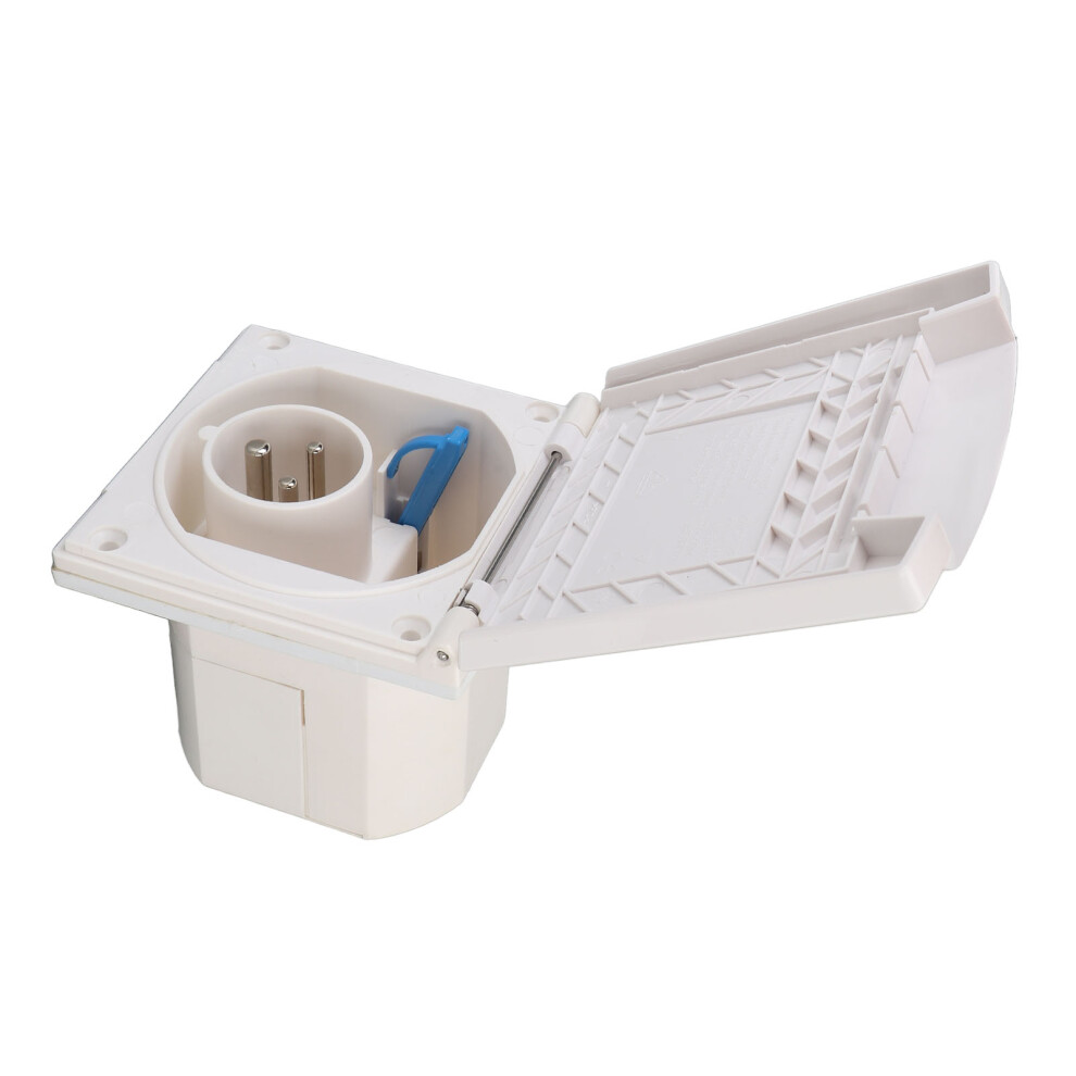 Waterproof Rv 3-Prong Power Inlet Box 240V 16A With Cover 9331384252183