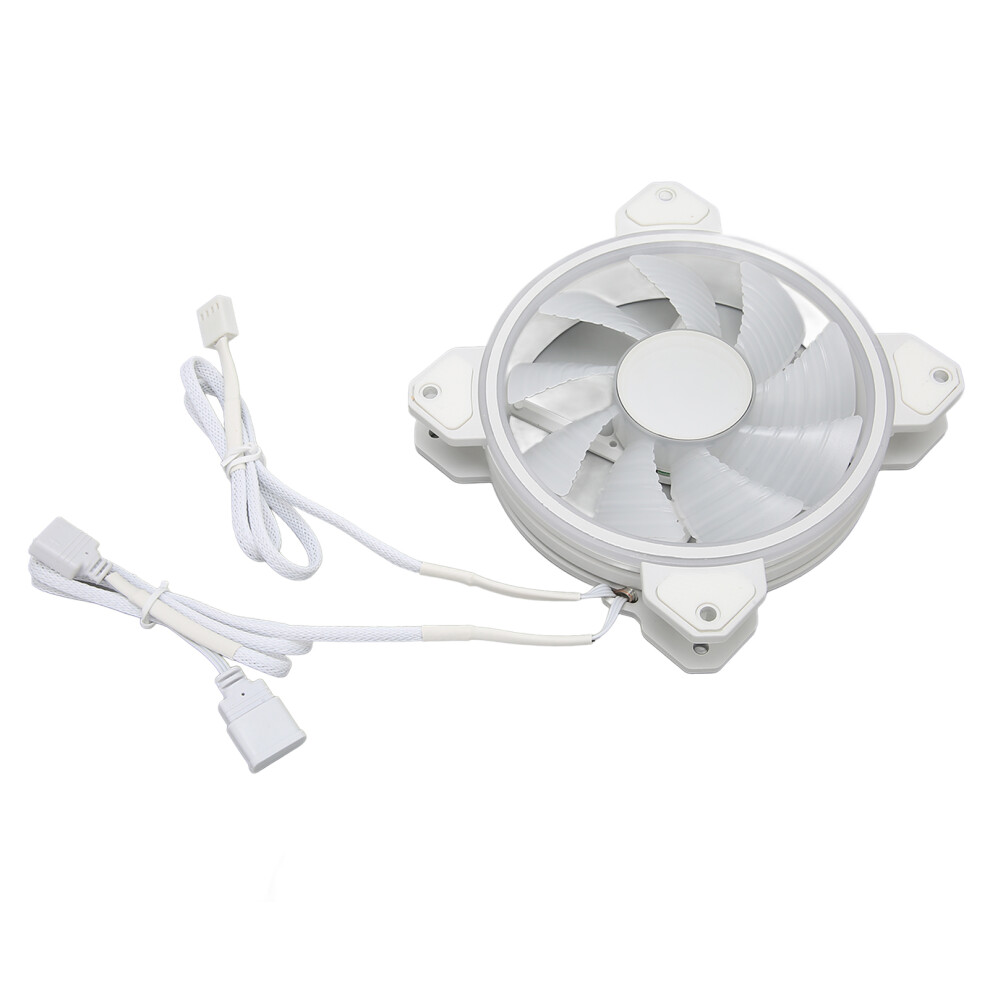 Rgb Case Fan 12Cm 4Pin Pwm & 3Pin Argb Backlit Pc Cooling Fan 6911390532597