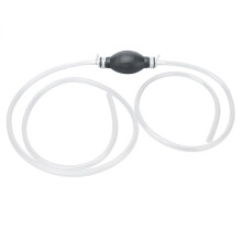 Emergency Fuel Transfer Pump With High Temperature Resistant Components, Includes Leak-Proof Manual Siphon Bulb And Metal Clamps For Gas Oil Water