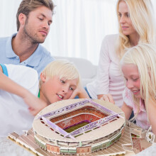 3D-Fußballstadion-Puzzle-Kit 105 Stück DIY-Modell für Kinder & Erwachsene