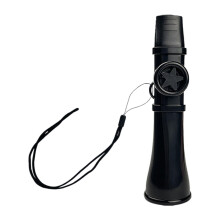 Kazoo Musical Instrument with Adjustable Tone Control, Black Portable Kazoo with Neck Lanyard