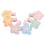 30 pièces de nœuds fleuris pour chignon, 3,5 cm, multicolores 7