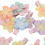30 pièces de nœuds fleuris pour chignon, 3,5 cm, multicolores 10