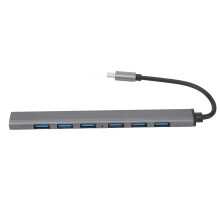 7-Port-USB-Hub für Laptops, Highspeed-Datenübertragung mit USB-Splitter und -Extender, hervorragende Kompatibilität, Plug-and-Play-Design mit