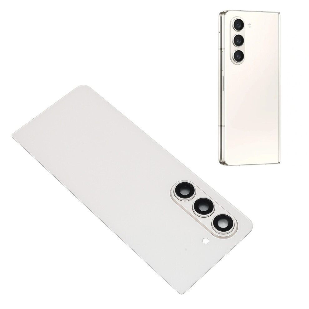 Back Glass Cover For Galaxy Z Fold 5 5G F946 With Camera Lens & Tools White 9431387629149