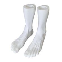 Realistic PVC Mannequin Foot Display Stand for Jewelry, Socks and Anklet Showcase Props