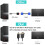 Cavo DP a VGA da 1,8 m, DisplayPort a VGA, nero 8