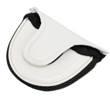 PU-Putter-Hülle weiß, weiches Innenfutter, spritzwassergeschützt
