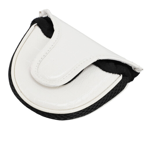 PU-Putterhülle Weiß, weiches Futter, rutschhemmend. 1