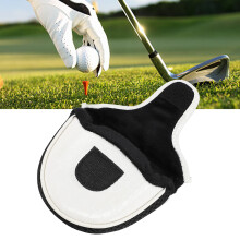 Funda para putter de PU, talla única, blanco, antideslizante