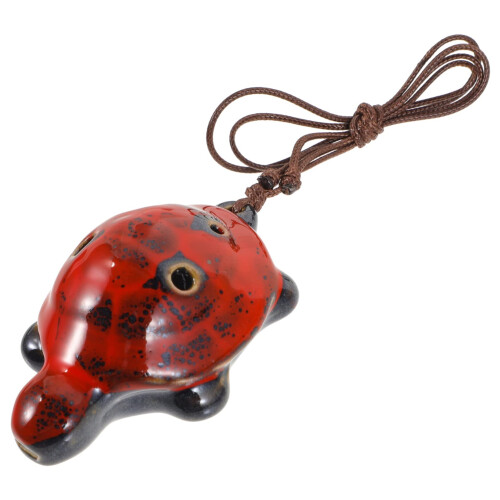 Ceramic Turtle Ocarina Six Hole Easy Play Clear Tone Durable Finish Beginner Gift