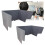 2 Pack Desk Privacy Screen with Noise Reduction, ThreeSided Office Desk Divider, Grey 39in 1