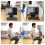 2 Pack Desk Privacy Screen with Noise Reduction, ThreeSided Office Desk Divider, Grey 39in 3