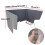 2 Pack Desk Privacy Screen with Noise Reduction, ThreeSided Office Desk Divider, Grey 39in 2
