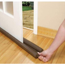 Door Draft Stopper 39 Inches Pack of 3, Noise Reduction and Energy Saving Door Gap Seal, Brown