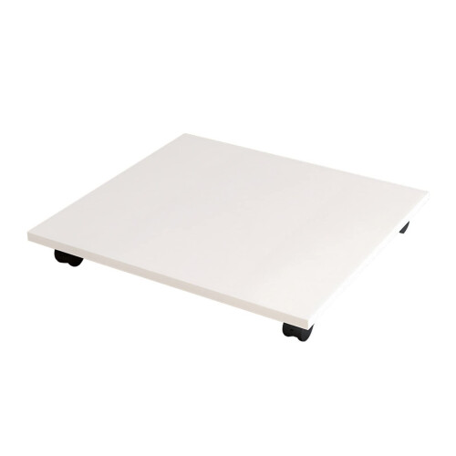 Printer Stand with Wheels and CPU Holder, Rolling Office Printer Cart, White, 4 Casters 1