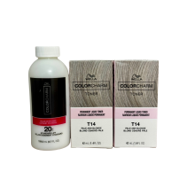 (2-Pack + Developer) Wella Color Charm Toner T14 Pale Ash Blonde