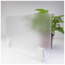 Desk Privacy Panel Frosted Acrylic Desk Divider Clamp Mounted Screen for Office and Student