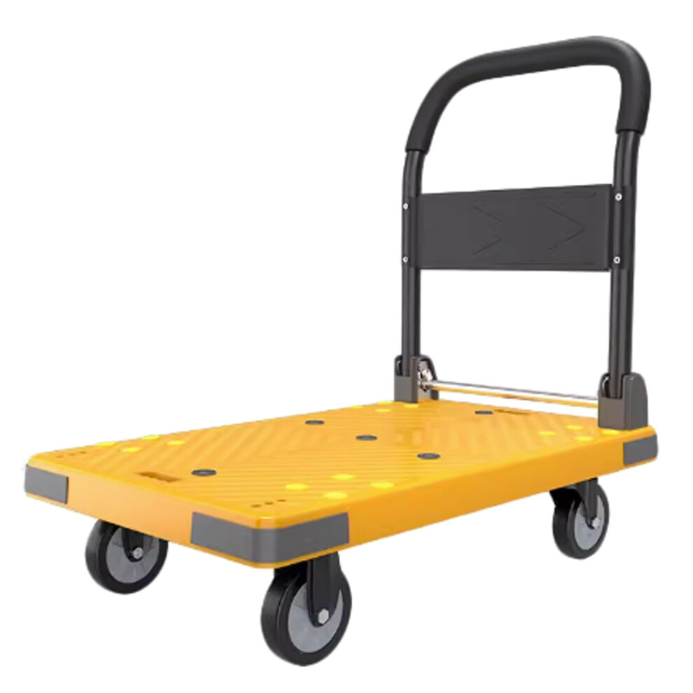 Heavy Duty Folding Hand Truck Platform Trolley With Swivel Wheels For Office And Warehouse 9053599365266