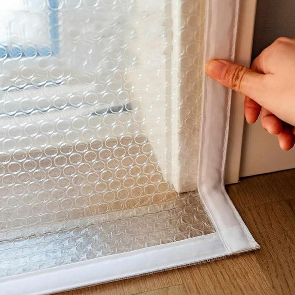 Reusable Window Insulation Kit Thermal Cover For Winter Energy Saving Nodrill Waterproof 120X180cm 9092120797176