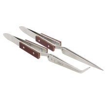 Precision Stainless Steel Reverse Action Tweezers Set for Electronics Jewelry Aquarium Watch