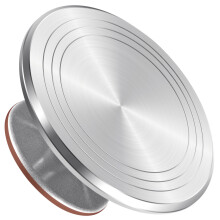 12 Inch Aluminum Cake Turntable with Ultra Smooth 360 Rotation and NonSlip Surface for Decorating