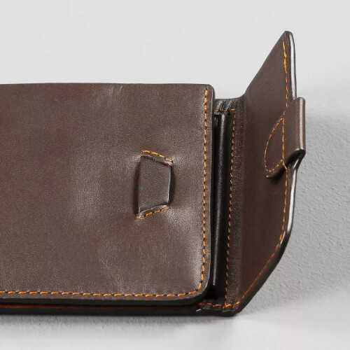 Bellroy Coin Fold Wallet HIGH For Euro/Pounds notes & Coins Leather Java Brown 2
