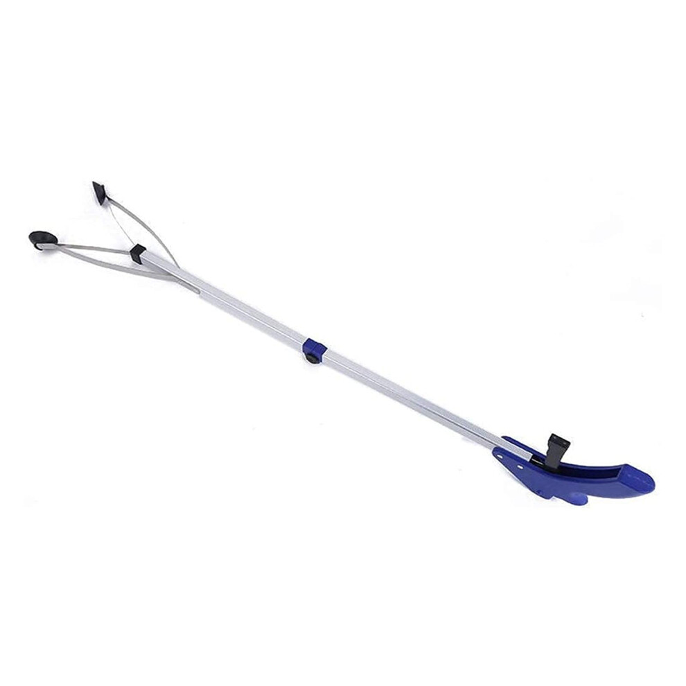 Folding Trash Grabber with Extended Reach and Ergonomic Grip for Garden Waste and Leaf Pickup