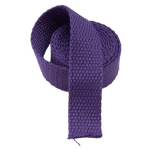 Cotton Webbing Strap Durable Fade Resistant for Bags Belts Upholstery DIY, Purple and White