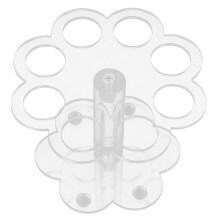 FlowerShaped Transparent Acrylic Ice Cream Cone Holder with ScratchResistant Base for Parties and Weddings