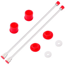 40 Inch Airless Paint Sprayer Extension Wand 2 Pack, Universal 7/8 Inch Thread for Walls and Ceilings