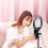 Live Streaming Ring Light with Adjustable Tripod Stand, Tricolor Modes, Shadow Lighting 33x210cm 2