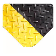 Anti Fatigue Mat Black Yellow Edge Industrial Floor Mat Non Slip Comfort Surface for Warehouse 60x90cm