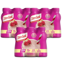 Slimfast Milkshake Multi Bottle Raspberry & White Chocolate 325Ml X3