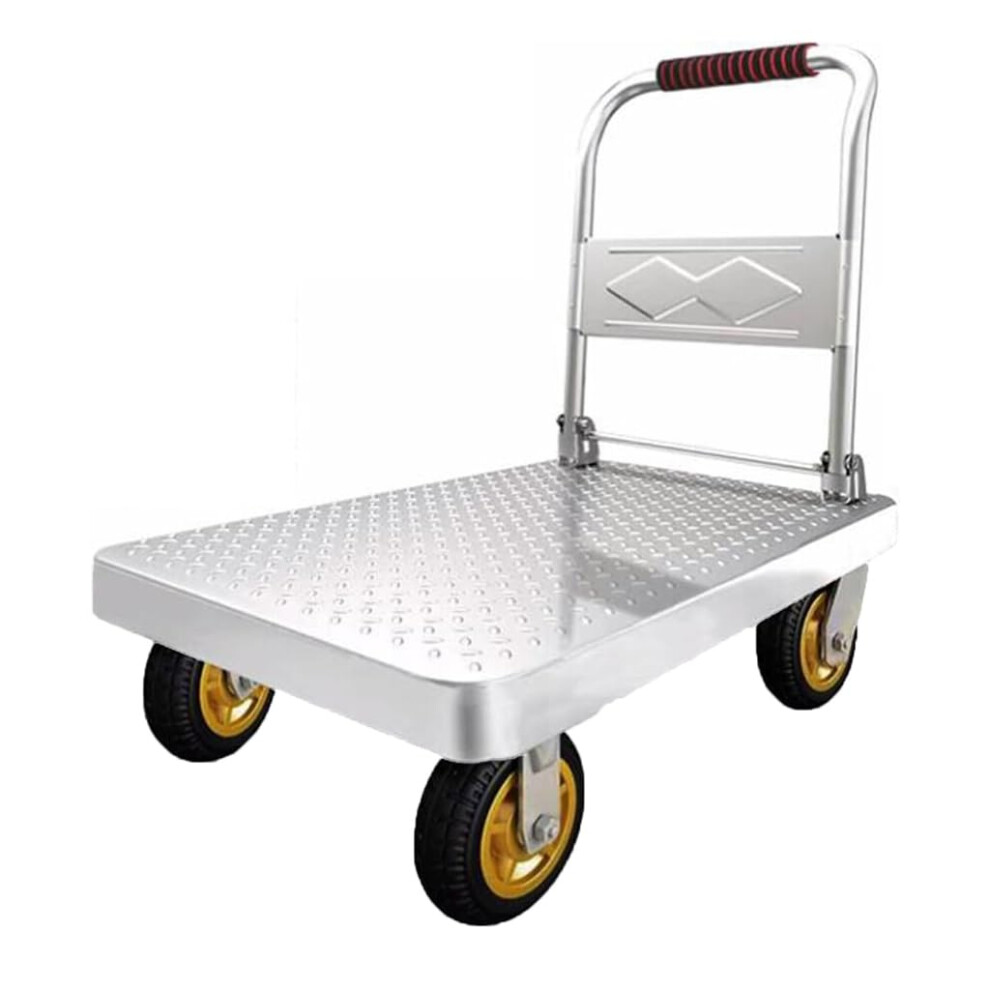 Folding Platform Trolley 800Kg Heavy Duty Hand Truck With Foldable Handle And Swivel Wheels 9174973930716
