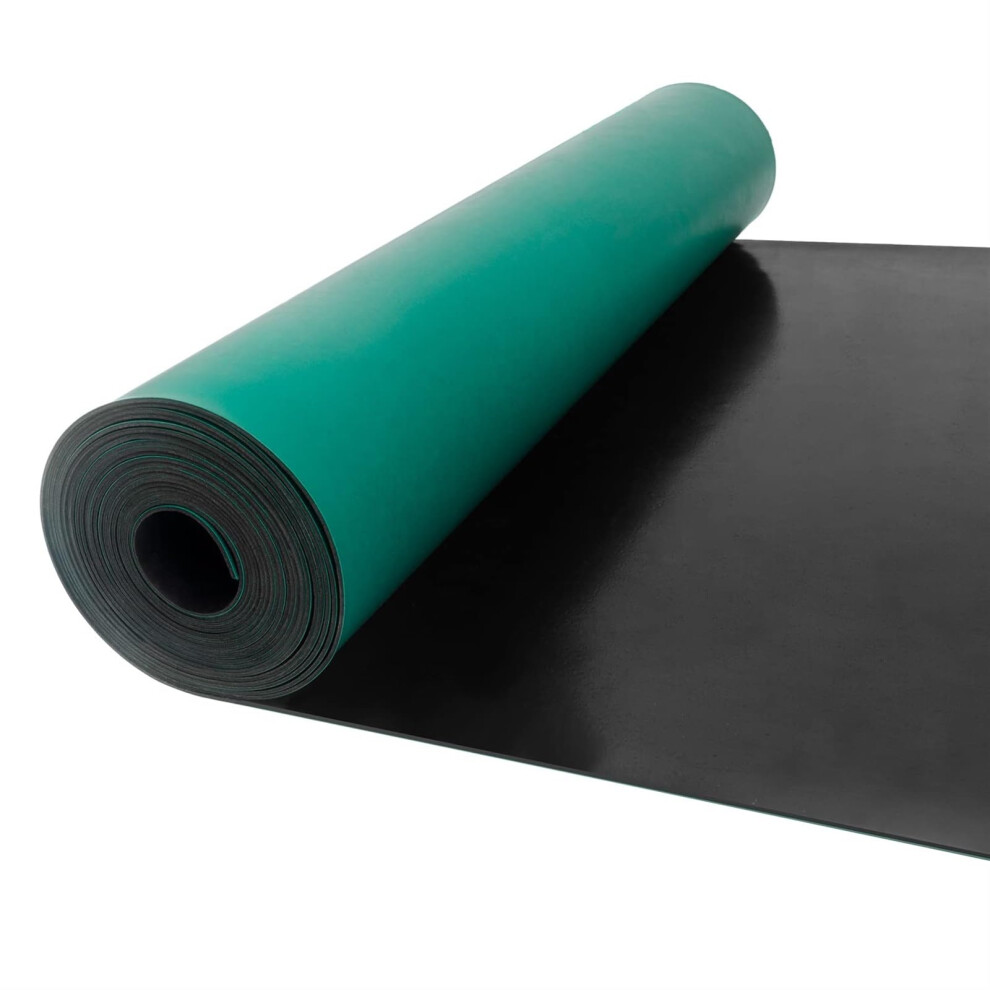 Esd Antistatic Soldering Mat Roll With Heat Resistant Antifatigue Cushioning, 10M Long Rubber Desk Mat 9169991974606