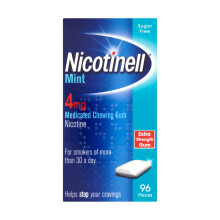 Nicotinell Gum 4mg Mint 96 Pieces Nicotine Gum for Smoking Cessation