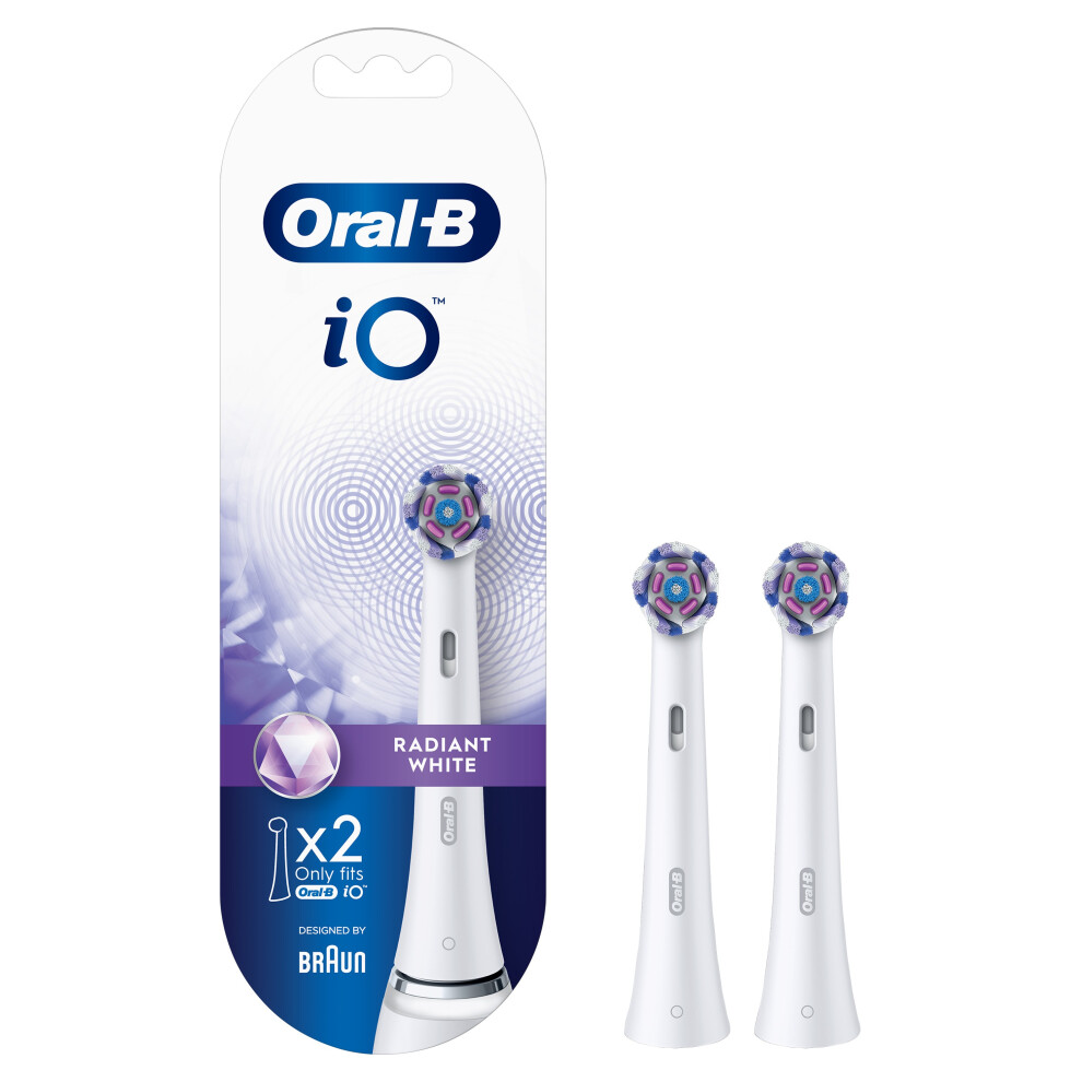 Oral-B Io Radiant Brush Heads 2 Pack White