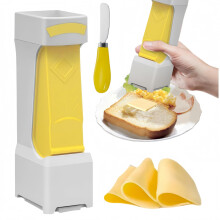 Butter Cutter and Slicer with Stainless Steel Blade, OneClick Cutting, Storage Case for Butter Sticks