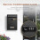 Wall Mount Locking Mailbox with Combination Lock, Steel Secure Outdoor Mailbox for Home and Office, Black 2