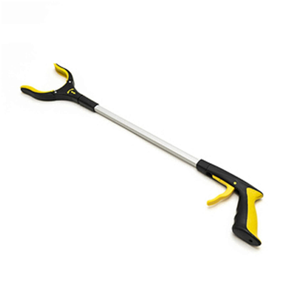 Yellow Heavy Duty Litter Picker 66Cm Grabber Tool For Elderly Trash Pickup With Bright Visibility