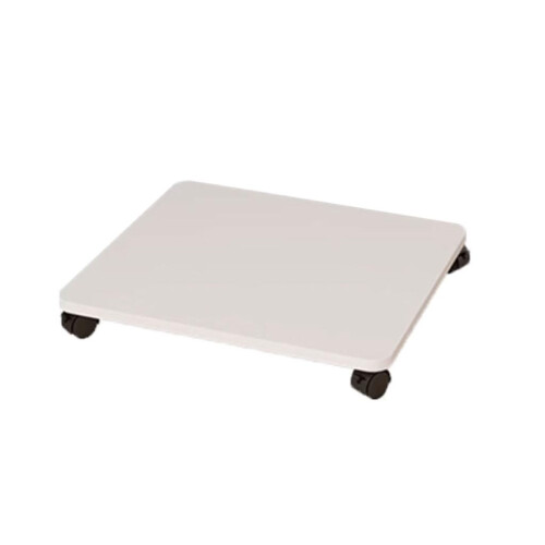 Printer Stand Under Desk Rolling Storage Rack with Casters Durable Wood for Home Office