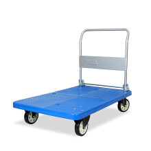 Platform Trolley Folding Hand Truck 300kg Capacity Heavy Duty Warehouse Cart with Foldable Handle
