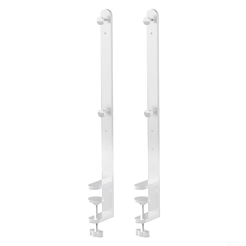 2Pcs Pegboard Desk Clamp Brackets For Secure Mounting, Quick Install, Versatile Desk Edge Use 9073542320296